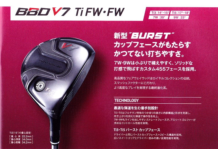 ロイヤルコレクション フェアウェイウッド 7W 20°